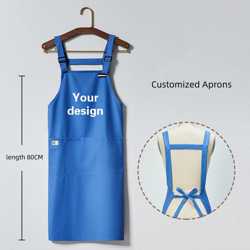 Korean Apron Custom Logo Flora - Coffee Tea Logo 评论和价格