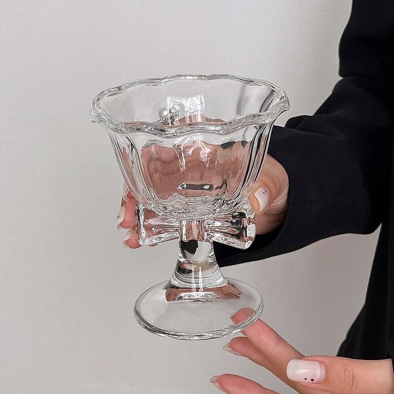 New Bow Glass Cute Water Cup C - Water Tea And Coffee 评论和价格