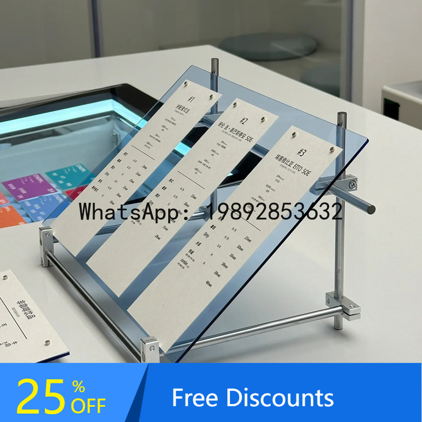 YFY Acrylic Optical Axis Displ - Coffee Tea Menu 评论和价格