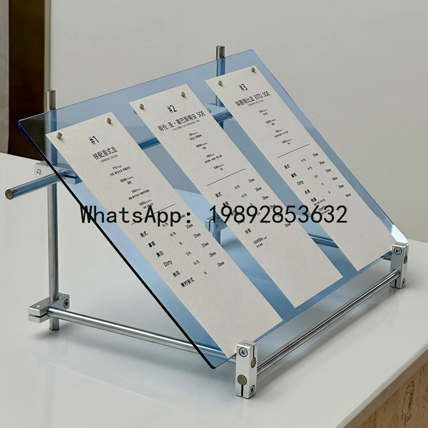 YFY Acrylic Optical Axis Displ - Coffee Tea Menu 评论和价格