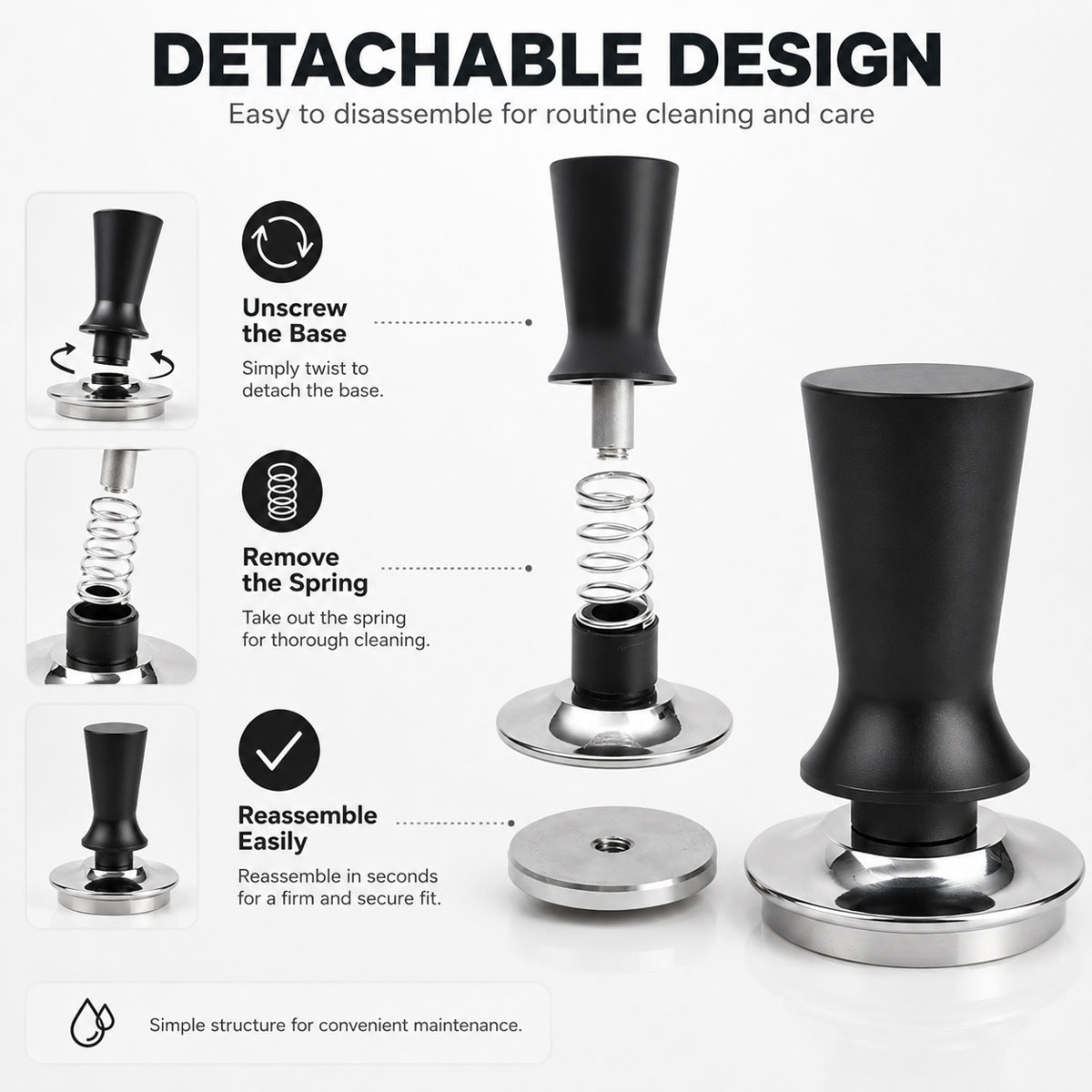 1pcs 51/53/58 mm Coffee Tamper - Coffee Tamper Leveler 评论和价格