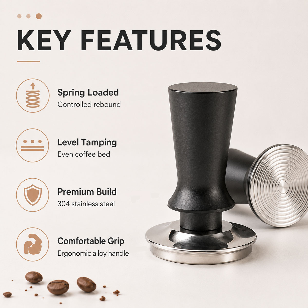 1pcs 51/53/58 mm Coffee Tamper - Coffee Tamper Leveler 评论和价格