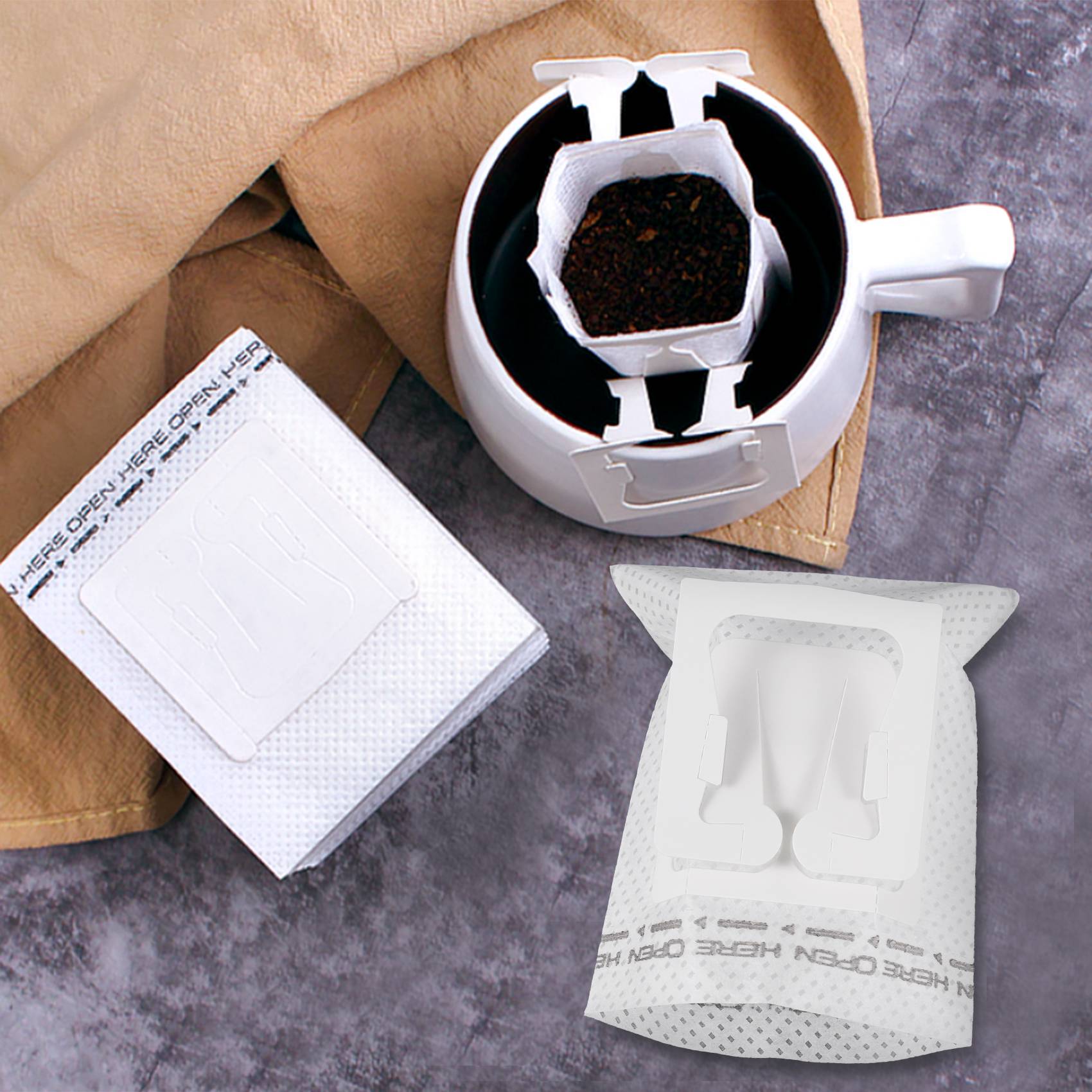 50Pcs / Pack Drip Coffee Filte - Coffee & Tea - Pastry Góc Xanh 评论和价格