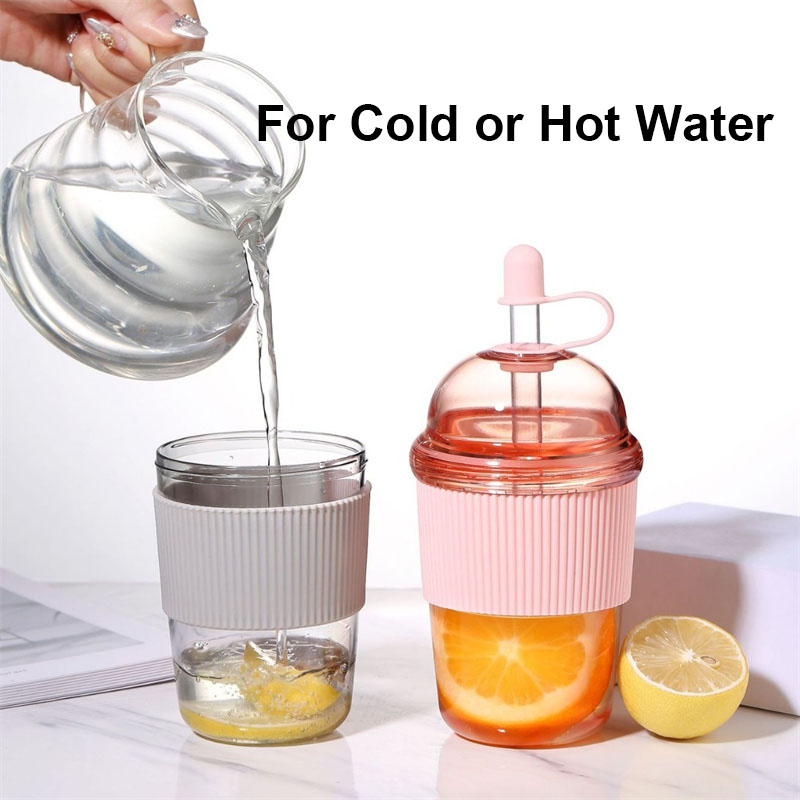 430ML Straw Cup With Lid Bubbl - Coffee Tea Boba 评论和价格