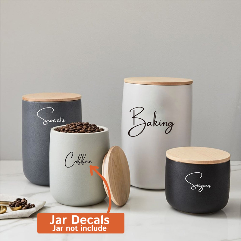 Decal Only 8Pcs Kitchen Organi - Switching Coffee To Tea 评论和价格