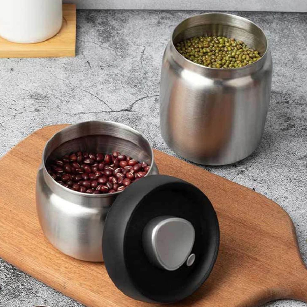 304 Stainless Steel Coffee Bea - Coffee Tea And Sugar Canisters 评论和价格
