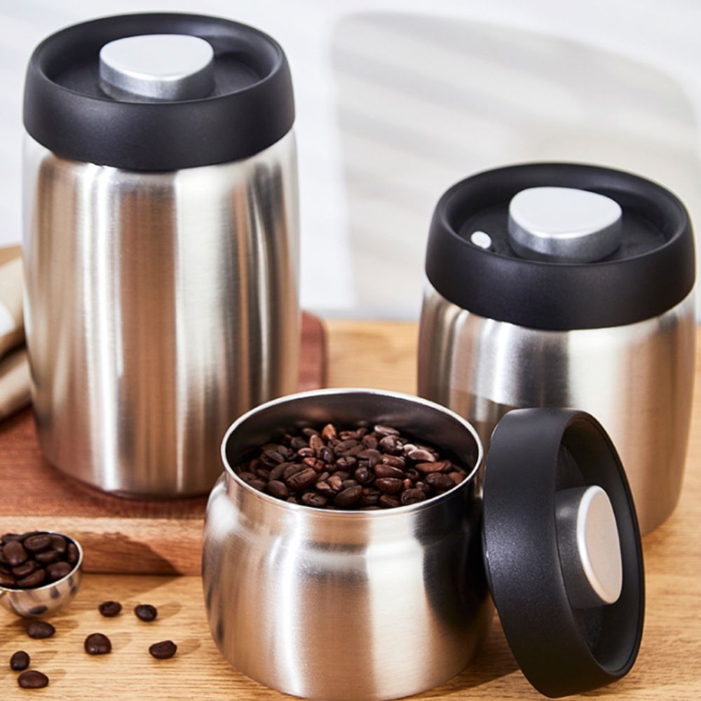 304 Stainless Steel Coffee Bea - Coffee Tea And Sugar Canisters 评论和价格