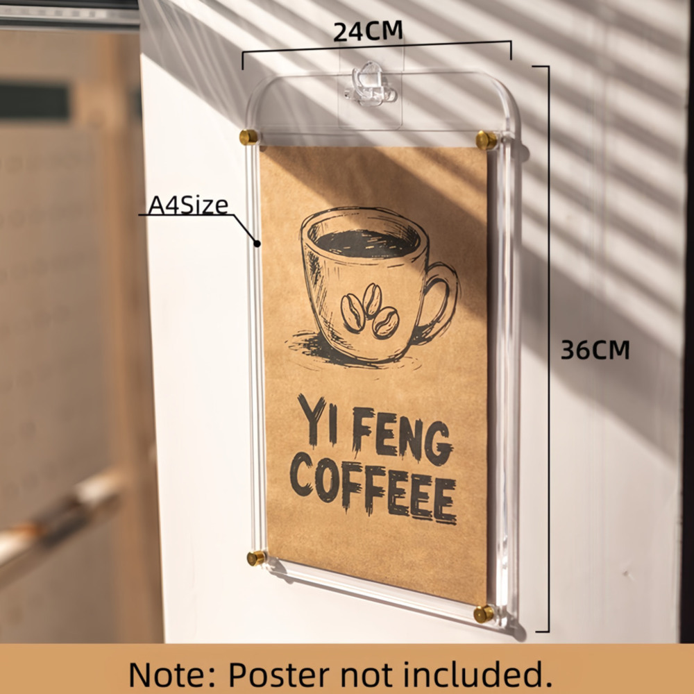 1PCS A4 Display Stand Transpar - Coffee Tea Menu 评论和价格