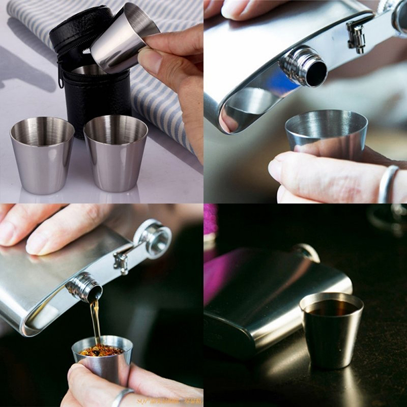 4/6Pcs Stainless Steel Cups Mi - Coffee Tea Sugar Canister Set 评论和价格