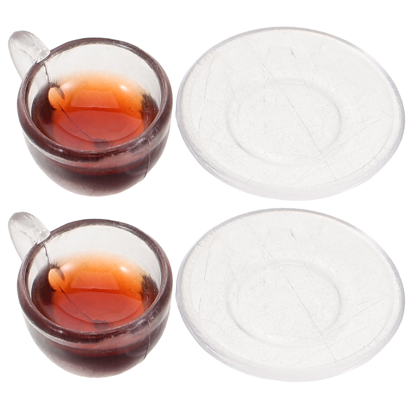 2Sets Dollhouse Miniature Coff - Coffee Y Tea 评论和价格