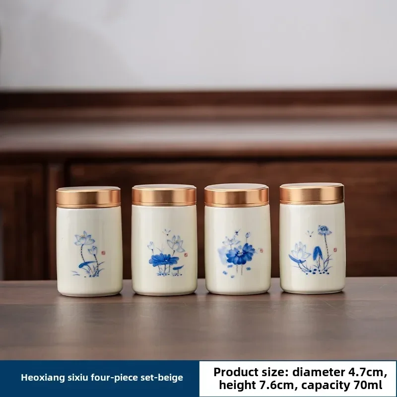 4PCS/LOT Boutique ceramics Tea - Coffee Tea And Sugar Canisters 评论和价格