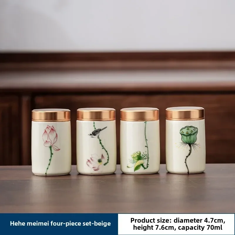 4PCS/LOT Boutique ceramics Tea - Coffee Tea And Sugar Canisters 评论和价格
