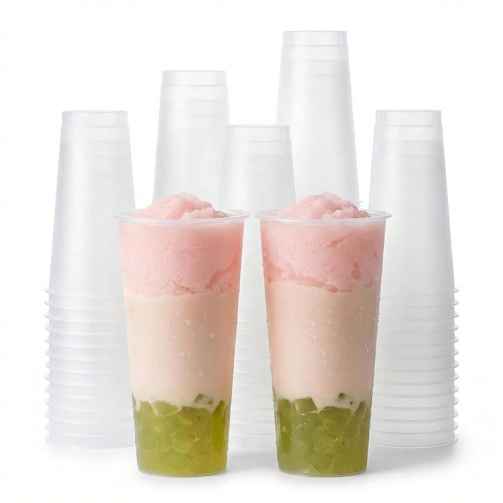Frosted Hard Plastic Boba Tea  - Coffee Tea Boba 评论和价格