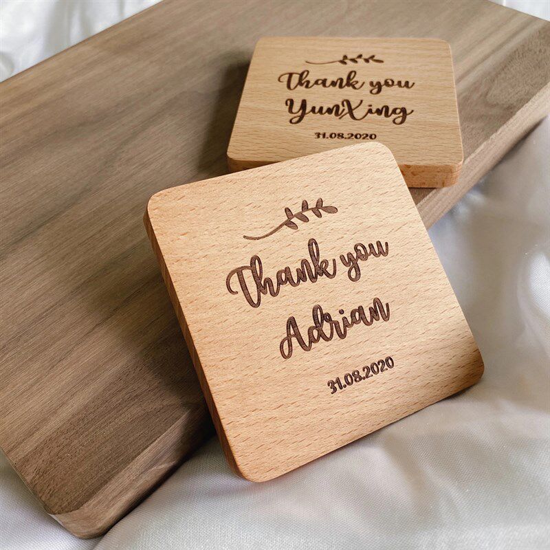2PCS Wooden Coaster Tea Coffee - Coffee Y Tea 评论和价格
