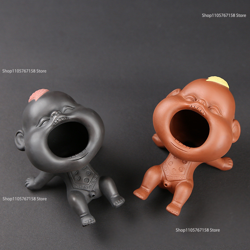 Cute Purple Sand Urine Boy Tea - Coffee Tea And Sugar Canisters 评论和价格