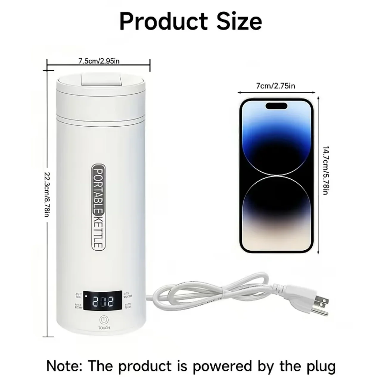 450ML Electric Kettles Portabl - Coffee Tea Menu 评论和价格