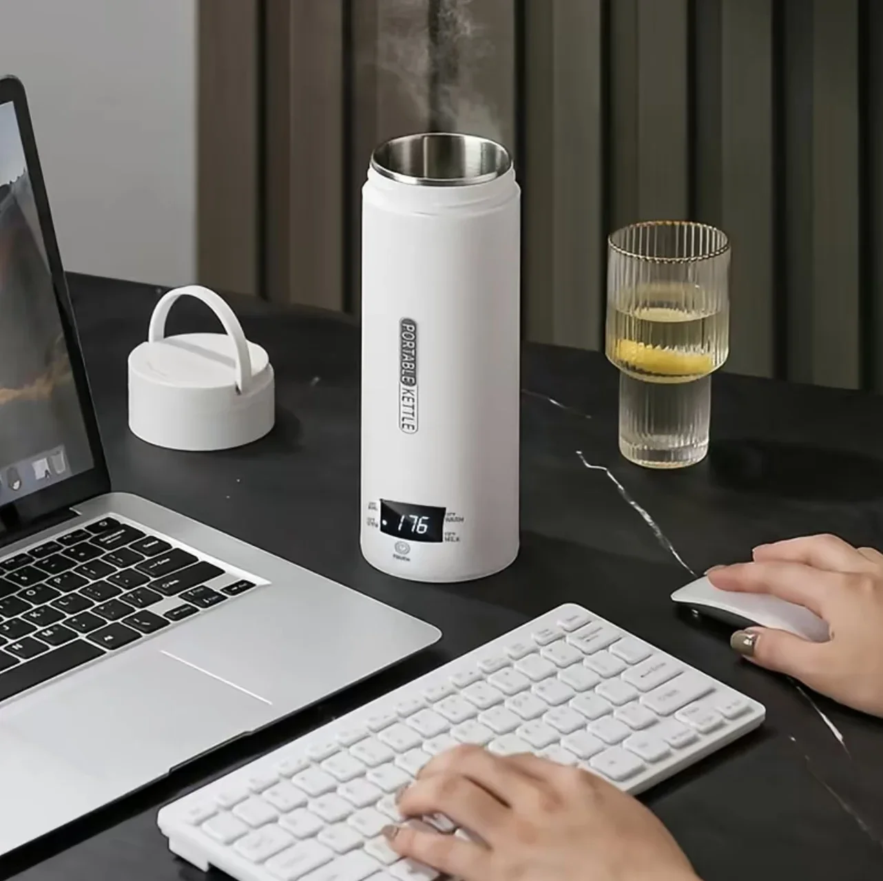 450ML Electric Kettles Portabl - Coffee Tea Menu 评论和价格