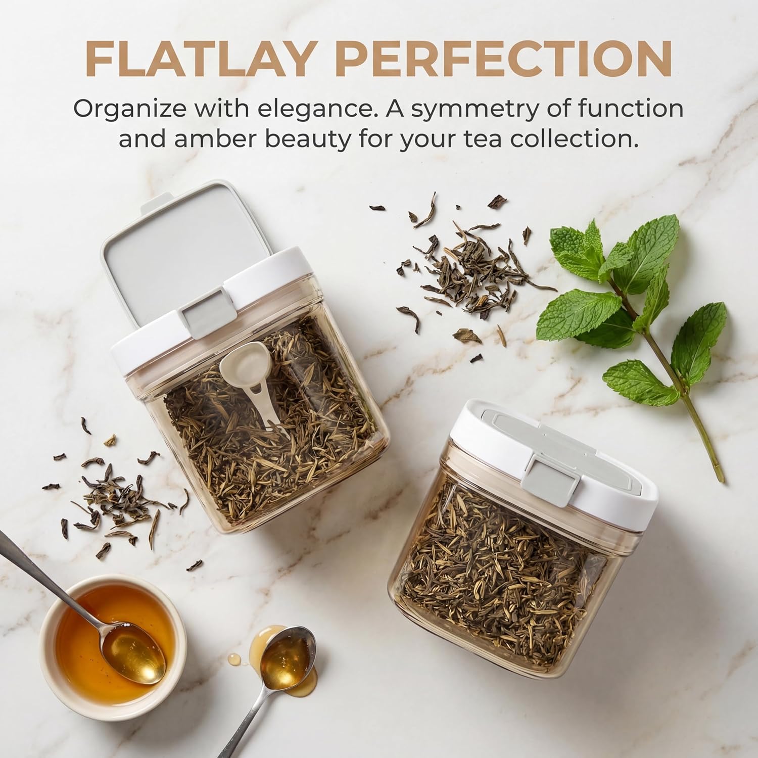 2pcs Coffee Canister with Scoo - Coffee Tea And Sugar Canisters 评论和价格