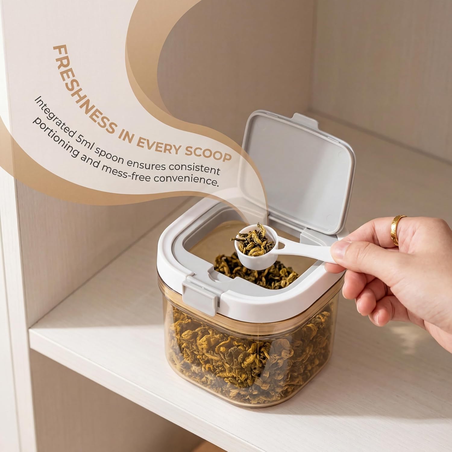 2pcs Coffee Canister with Scoo - Coffee Tea And Sugar Canisters 评论和价格