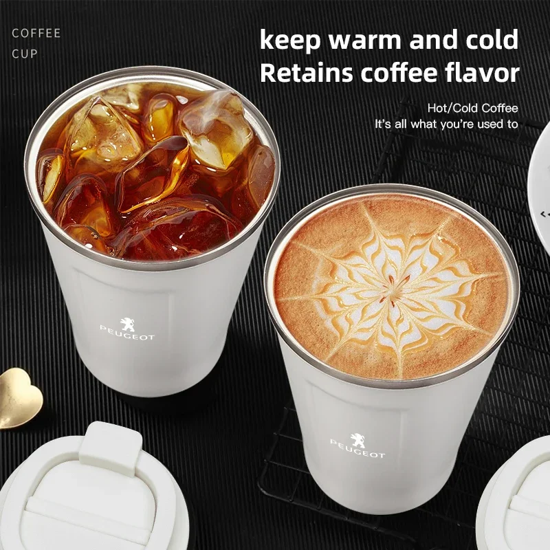 Car Coffee Mug Thermal Insulat - Coffee Tea Logo 评论和价格